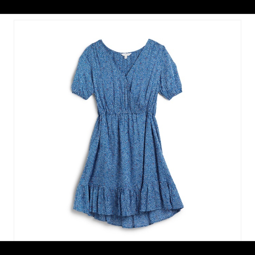 ISO Lucky Brand Cristina Ruffle-hem Dress